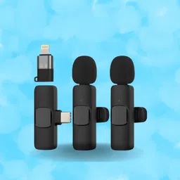 yaroh K9 Dual Wireless Mic WithCollar Microphone for YouTube &Live Voice RecordingE369 Microphone image 1