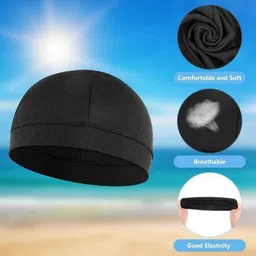 maa hosiery Solid Skull Cap image 2