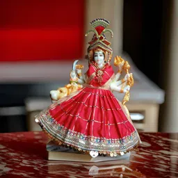 MATA Rani Devi MATA Poshak, Durga MATA Dress, Radha Rani Dress 5inch Dress-image-50