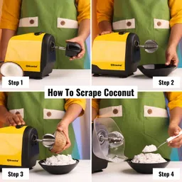 brewine Coconut Scraper with Citrus Juice Press, 200 Watts 200 W Juicer 200 W Juicer image 3