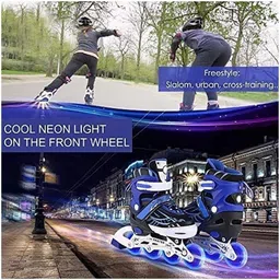 squadd Inline Skating Shoes Have Diffrent Size With PU LED Wheel In-line Skates - Size 6-9 UK image 5