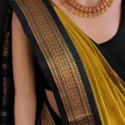 Woven, Self Design Bollywood Cotton Silk Saree-image-4