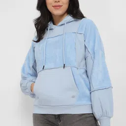 allen solly Women Full Sleeve Color Block Hooded Sweatshirt-picture-22
