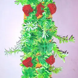 kingstyle impex Artificial Flowers Home Decoration Vine & Creepers Plant Wall Hanging Chain E90 Multicolor Rose Artificial Flower-picture-19