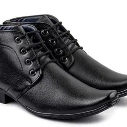 de loyon Black PartyWear Formal Shoes Lace Up For Men image 2