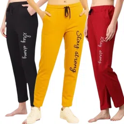 k4ss Pack of 3 Fancy Stylish Printed Combo Pack Of 3 Pyjama | Trouser | Lower for woman | Girl Women Pyjama image 1