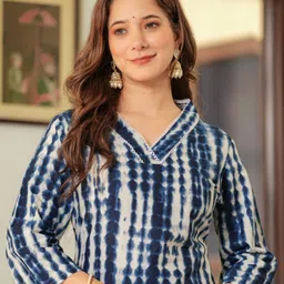 kjfab Women Pure Cotton Kurta Pant Set-picture-23