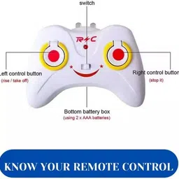 elektron Kids Plastic Induction Type 2-in-1 Flying Helicopter with Remote image 3