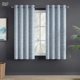 haus & kinder 152 cm (5 ft) Window Polyester Blackout Curtain (Pack Of 2)-picture-14