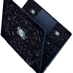 Anweshas Premium Vinyl HD Printed Easy to Install Full Panel Laptop Skin/Sticker/Stretchable Vinyl/Cover for all Size Laptops upto 15.6 inch No Residue, Bubble Free - HP Black 3D Triangles Stretchable Vinyl - Easily Cover Corners Laptop Decal 15.6-image-93