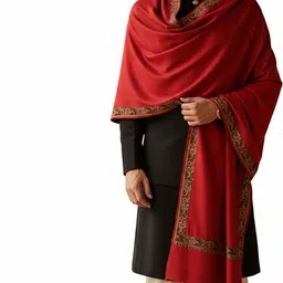 MUFFLY Wool Embroidered Men Shawl-picture-39