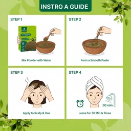 yesaara naturals Natural Bhringraj Leaf Powder 100gm for Hair Pack & Oil Mix image 3