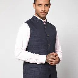 cantabil Self Design Men Waistcoat image 3