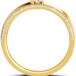 sparq Certified Lab Grown Diamond & 925 Sterling Silver Gold Plated Ring image 2