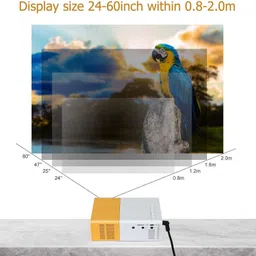 ZoTronico Portable Mini Smart Projector Compatible with Android iOS Laptop firestick 500 lm LED Corded Mobiles Portable Projector image 5