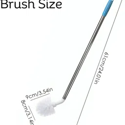 fabproducts 20L Water Can Cleaning Brush, 360° Rotating Long Handle Nylon Wet Brush image 3