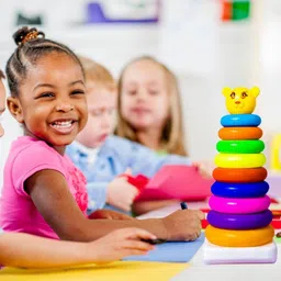 hgamy Stacking Toys Junior 9 Ring Blocks for Kids image 3