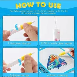 utmhub Glamour Doodle Magic Book with Pen,Drawing Practice Book, Return Gifts,Birthdays Sketch Pad image 3