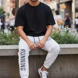 royal spin Men Solid Grey Track Pants image 4