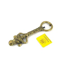 shambhavi creations Brass Bottle Opener Handmade in Bastar Dhokra Art, 4.75 inch Bottle Opener image 1