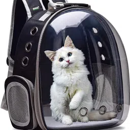 abhinanadan Astronaut Space Transparent Pet Carrier - Pet Bag for Travel | Hiking black Backpack Pet Carrier-picture-22