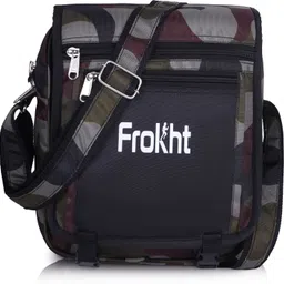 frokht Men & Women Green, Black Messenger Bag image 1