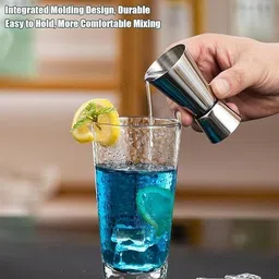 xpedition xperts Double Sided Peg Measures Steel 30-60ml Bar Accessories Cocktail Glass HP-1164 Glass Shot Glass image 4