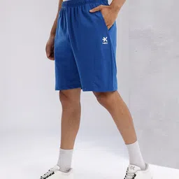 hrx by hrithik roshan Solid Men Blue Regular Shorts image 3