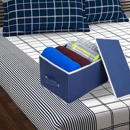 goldstone Multipurpose Big Storage Box With Lid | Fordable Organizer for clothes, Toys Storage Box image 2