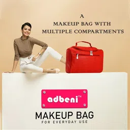 adbeni Women Red Cosmetic Bag-picture-42