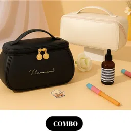 heboo Women Black, White Cosmetic Bag-picture-25