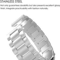 KHR Metal Strap For NoiseFit Twist (Sona gold) Smart Watch Strap image 4