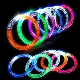 LED Light Up Bracelets Glow Flashing WristbandsParty Glow Ornament-image-0