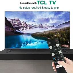 hybite Remote Control Compatible with TCL SmartTV with Google Assistant & Voice Command (Exactly Same Remote Will Only Work) TCL Smart led tv with voice Netflix Remote Controller image 4