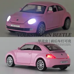 arniyavala 1:32 Volkswagen Beetle Simulation Car Model Sound and Light toy car image 4