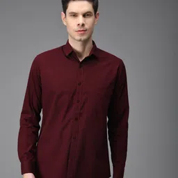kibit Men Slim Fit Solid Slim Collar Casual Shirt image 1