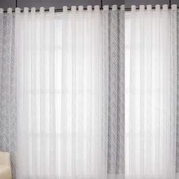jubilant home fashion 210 cm (7 ft) Door Net Semi Transparent Curtain (Pack Of 3)-picture-12