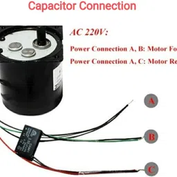 b l electronics 60W 80KTYZ Ac220V 30 turn per minute CW & CCW Motor with gear Electronic Components Electronic Hobby Kit image 4