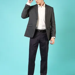 v-mart Men Solid Single Breasted Casual Blazer image 5