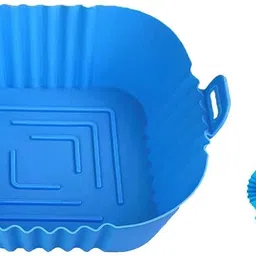 akshar enterprise Silicone Reusable Liners Square,Food Safe Air Fryers Oven Accessories, Airfryer Tray-picture-27