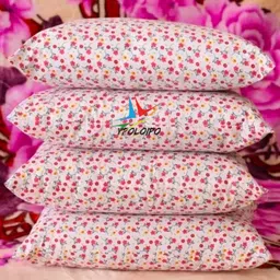 ypoloipo LUXURY Polyester Fibre Solid Sleeping Pillow Pack of 4 image 4