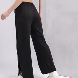 hrx by hrithik roshan Women Solid Black Track Pants image 5