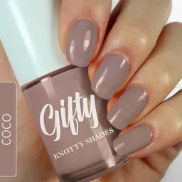 gifty No Toxin Nail Lacquer (Wedding Edition) Pack of 4 (8mlX4) Sista Squad Coco,Ocean Sparkle,Strong As coffee,Esprersso Bean image 2