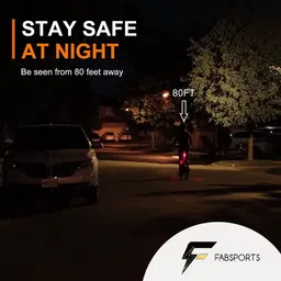 fabsports Fancy laser Spot+Tail Lights, USB Rechargeable, For Bicycles, Scooters, Skateboard LED Spot Light image 2