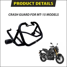 b.k accessories Bike Crash guard With 2 Sliders Heavy Quality Metal For Y.amaha MT15 All Models image 2
