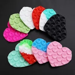 Gazeteria Double Sided Suction Heart Phone Case with Built-in Fidget Toy Mobile Holder image 3