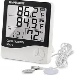 goodsbazaar HTC-2: Dual Function Temperature and Humidity Meter LCD Display Room Thermometer Hydrometer image 1