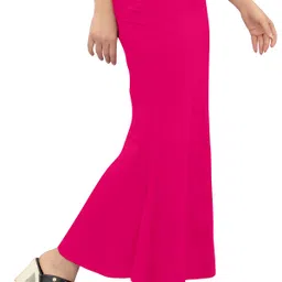 KERMIT FishCut_Pink_XXL_Saree Shapewear shapewear petticoat For saree Lycra Blend Petticoat image 4