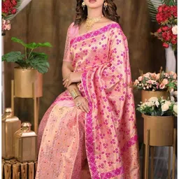 garbguru Woven Mekhela Chador Pure Silk Saree image 2