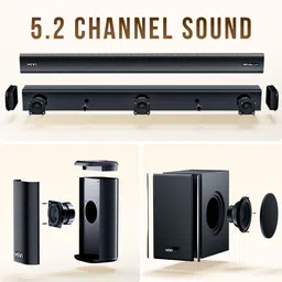 Mivi Fort H880 Soundbar, Dual Subwoofers, Dolby Audio, 880 Watts, 5.2 Channel 880 W Bluetooth Soundbar image 5